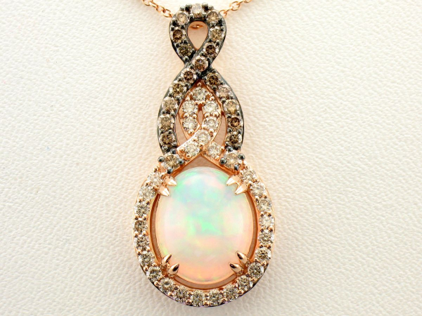 LeVain Neopolitan Opal & Diamond Pendant by Le Vian